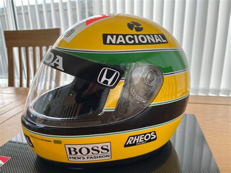 1/5 Helmet Casco Casque 1988 Ayrton Senna with Marl bo ro decal- 3L 050