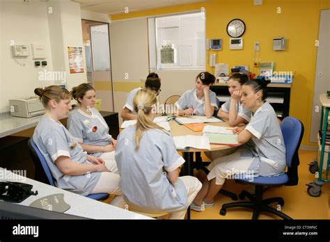 NURSES MEETING Stock Photo - Alamy