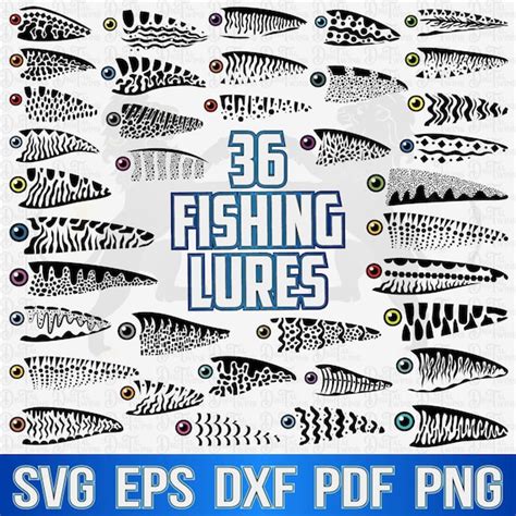 Fishing Lure Svg Lure Svg Print Fishing Lure Pattern Svg | Etsy