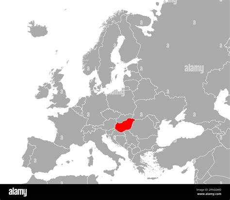 Map Of Hungary In Europe - Vikki Jerrilee