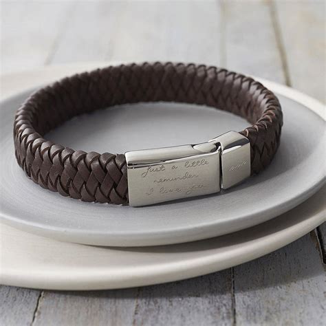 men's engraved message bracelet by under the rose | notonthehighstreet.com