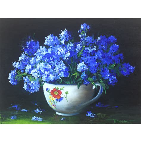 Forget-me-nots Painting Original Artwork Original Art Flower - Inspire ...