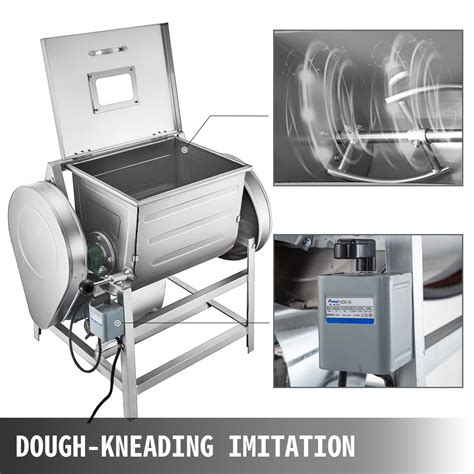 VEVOR 110V Commercial Dough Mixer 15kg, Kneading Capacity 30 QT, Flour ...