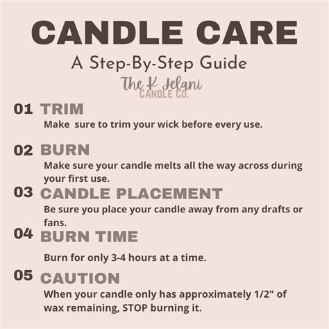 Candle Care for a long lasting burn. Candles Crafts, Diy Candles ...