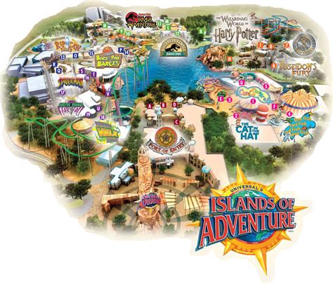 Mapa de Islands Of Adventure – love-orlando.com