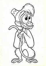 Walt Disney Characters Photo Coloring Pages  Abu sketch template