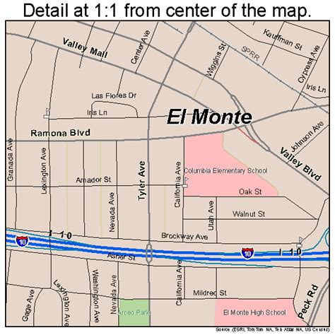 El Monte California Street Map 0622230