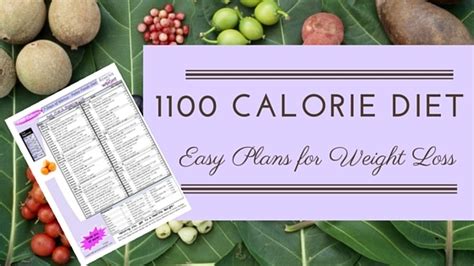 Free 7 Day 1100 Calorie Diet Menu Plan Paleo Foods