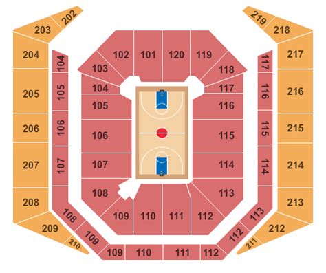 Row Seat Number Mizzou Arena Seating Chart With Row Numbers
