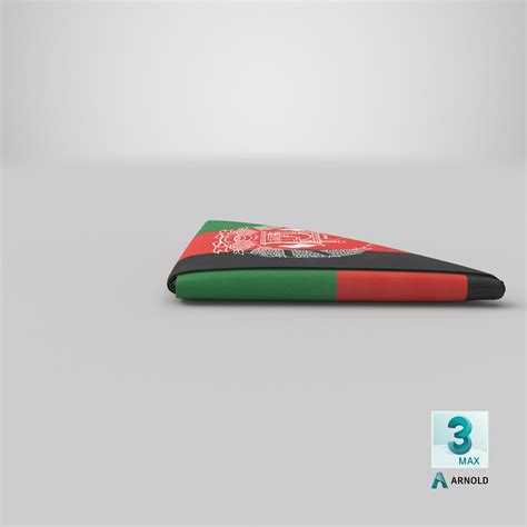 Flag Folded Triangle Afghanistan 3D Model - TurboSquid 1573476