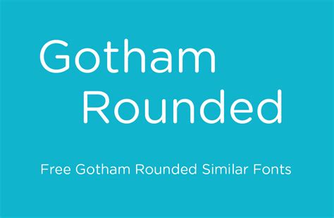 Gotham Rounded Font Free - Dafont Free