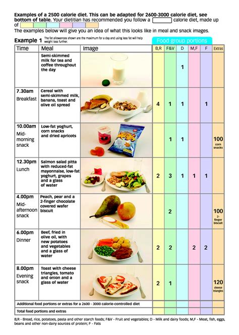 2500 Calorie Meal Plan Pad | Nutrition and Diet Resources