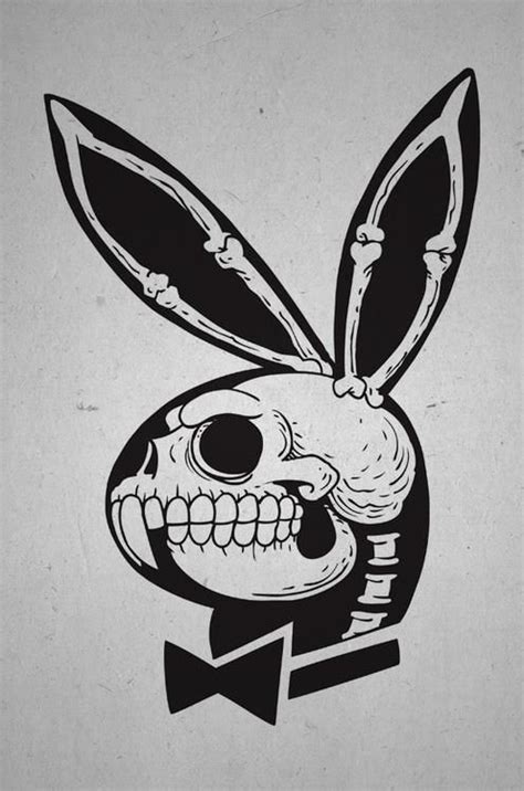 Playboy bunny skull.... Awesome | Just for Brett