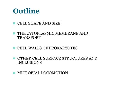 SOLUTION: Cell structure and function in bacteria and archaea - Studypool