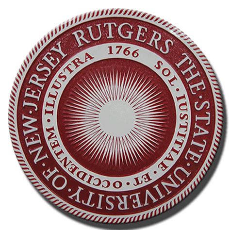 State University of New Jersey Rutgers Seal – American Plaque Company ...