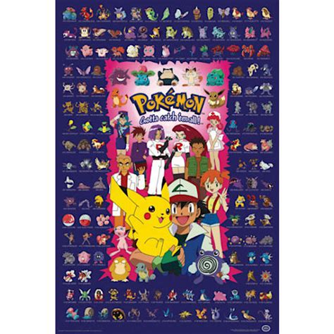 Pokemon “Gotta Catch’em All!” Kanto Pokedex Poster [Rolled Only] | Video Game Heaven