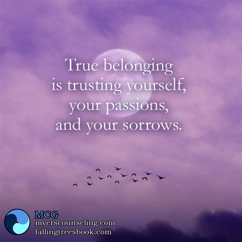 Inspirational Quote: True Belonging – Myers Counseling Group