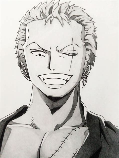 Zoro Roronoa One Piece | Dessiner visage manga, Dessin manga, Coloriage manga