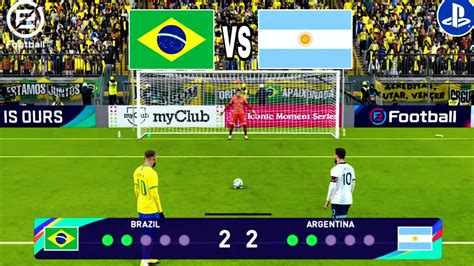 Brazil VS Argentina 🤩 | Ronald vs messi 🔥 | eFootball2021 penalty ...