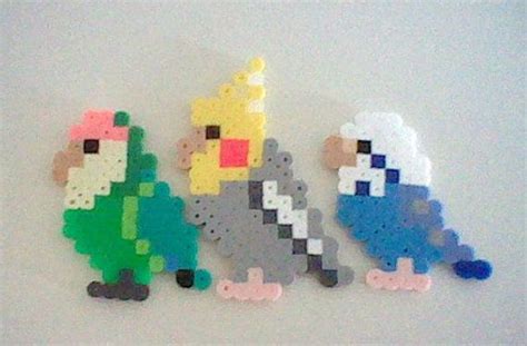 🕊Budgie Perler Pattern🕊 | Diy perler bead crafts, Perler beads, Hamma beads ideas