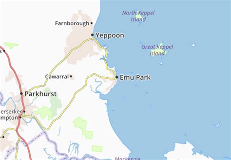 MICHELIN Emu Park map - ViaMichelin