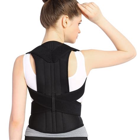 Adult Back Brace Corset Posture Corrector Shoulder Bandage Medical ...