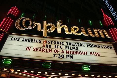 The Orpheum Theatre in the Historic Core of downtown Los Angeles is ...