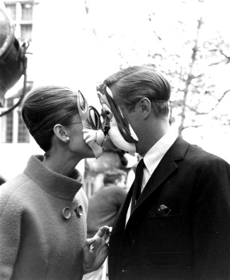 dearfawndoe • Audrey Hepburn and George Peppard on the set of...