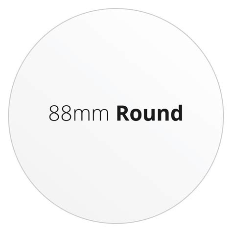 88mm Round - Premium Paper - Printed Labels & Stickers