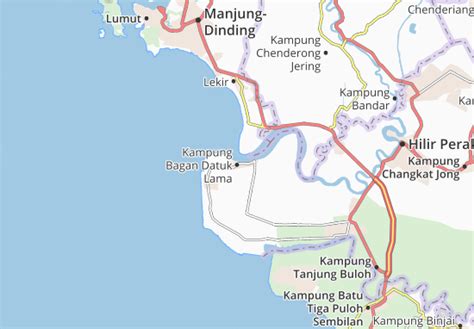 Mapa MICHELIN Kampung Bagan Datuk Lama - mapa Kampung Bagan Datuk Lama ...