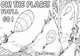 Dr Seuss coloring Pages Oh The places Youll Go sketch template