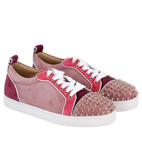 CHRISTIAN LOUBOUTIN: Shoes women - Pink | Sneakers Christian Louboutin ...