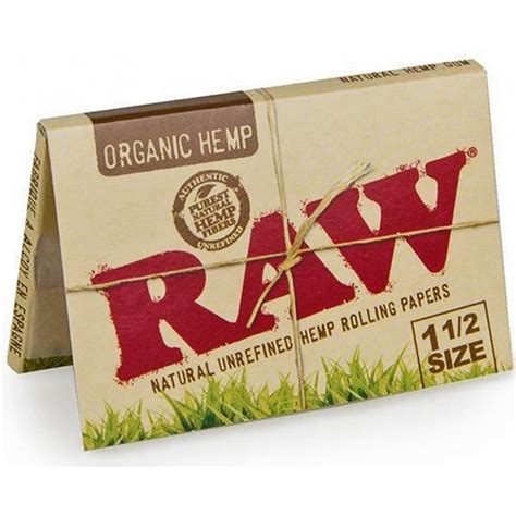 Raw® - Organic Hemp Rolling Paper - 1½ Size - Rolling Papers - Smoking Accessories -The Greatest ...