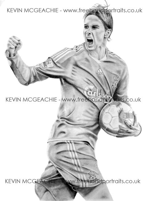 Fernando Torres Liverpool fc | Freehand Portraits | Foundmyself