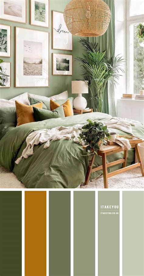 Shades of Green Colour Palette for Bedroom I Take You | Wedding Readings | Wedding Ideas ...