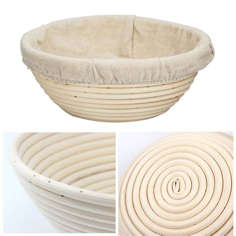 Sourdough Proofing Basket Set With Cloth Liner 10 Inch Proofing Basket Bread Proofing Basket ...