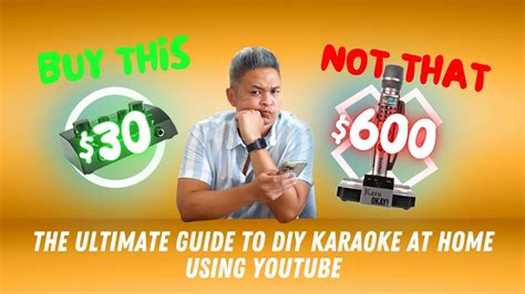 Karaoke at Home: The Cheapest DIY Karaoke Setup Using YouTube! - YouTube