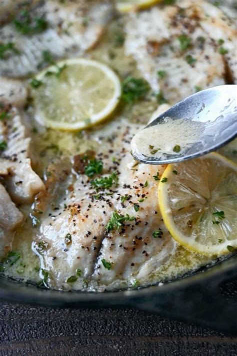 Tilapia with Lemon Butter Sauce - Butter Your Biscuit