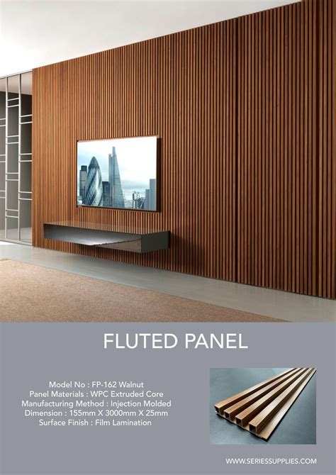 an advertisement for a modern wood paneled tv