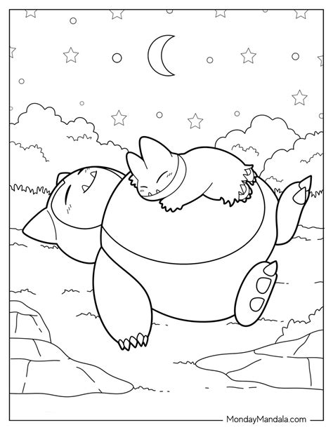 20 Snorlax Coloring Pages (Free PDF Printables)