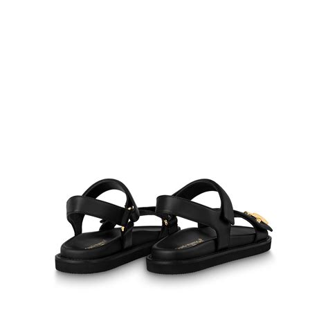 LV Sunset Flat Comfort Sandals - Luxury Black | LOUIS VUITTON