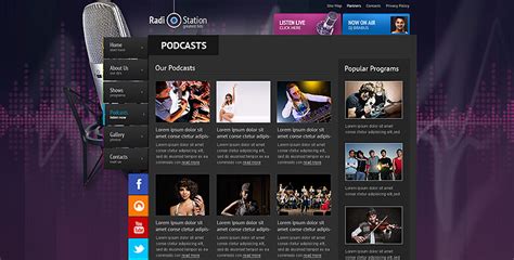 Free Html5 Templates Radio Station - PRINTABLE TEMPLATES