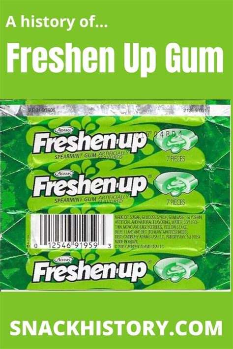 Freshen Up Gum (History, Flavors & Commercials) - Snack History