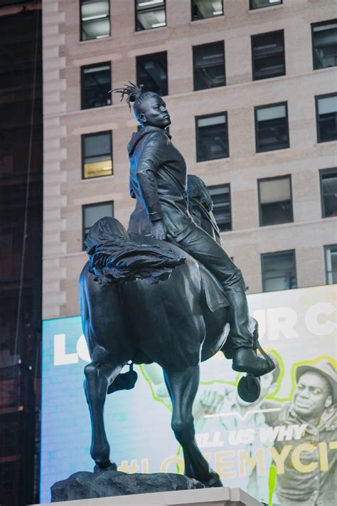 'Rumors of War' by Kehinde Wiley Unveiled in Times Square