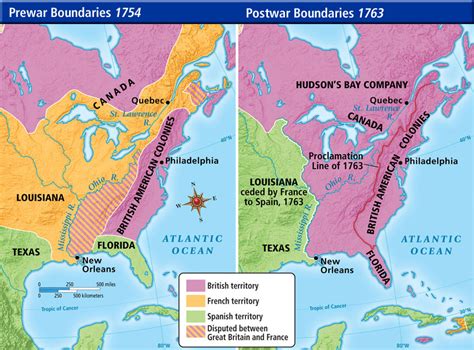 French And Indian War Map Before And After