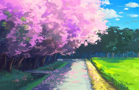 🔥 [40+] Anime Cherry Blossom Wallpapers | WallpaperSafari