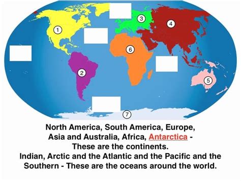 Map Quiz - Continents and Oceans Diagram | Quizlet