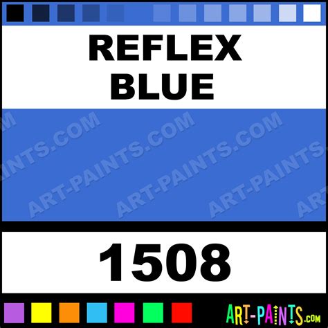 Reflex Blue Acrylic Enamel Paints - 1508 - Reflex Blue Paint, Reflex ...