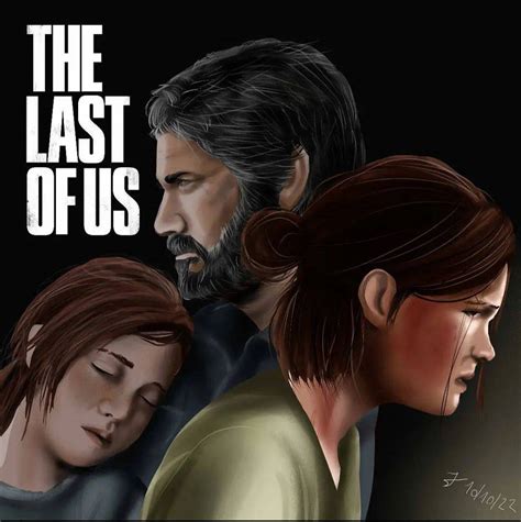 Joel and Ellie by drawbyjessu on DeviantArt