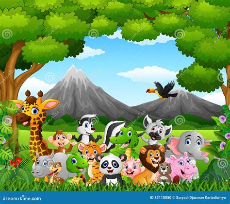 Jungle Cartoon Animals